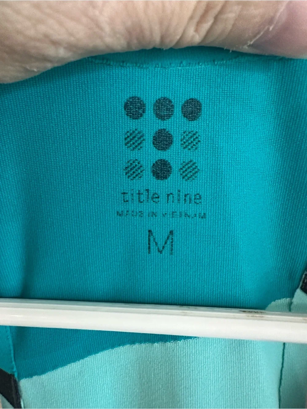 Title Nine Diamante Athletic Dress Colorblock Blues Pocket Stretchy M